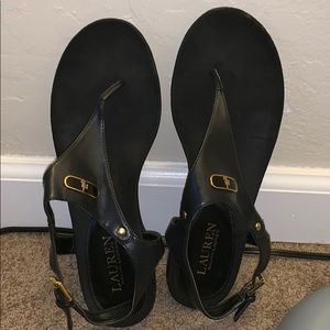 Black Ralph Lauren Kacy Sandals